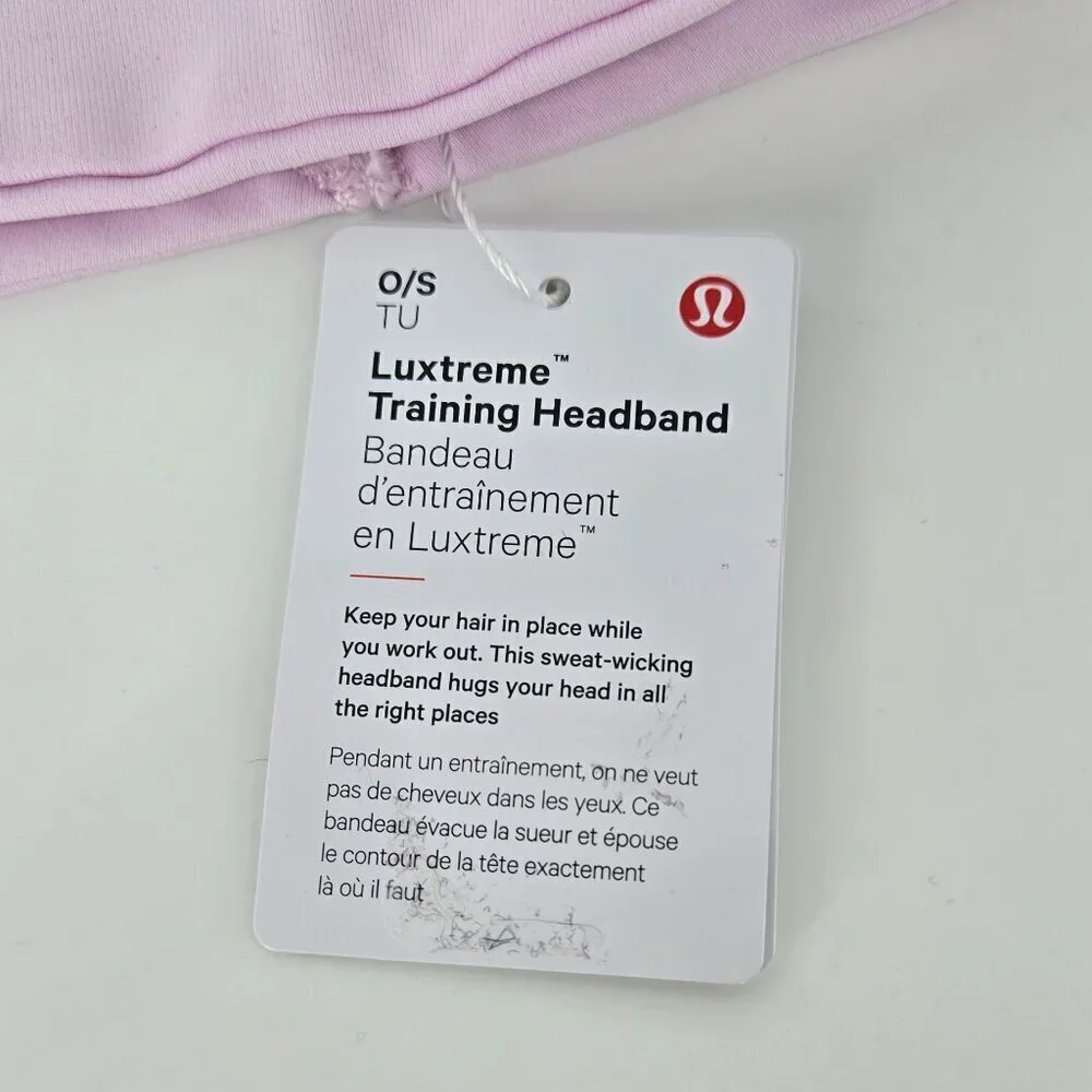 Lululemon Luxtreme Training Headband - Pink Organza